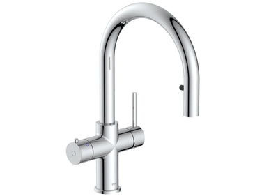 PULL OUT 4 in 1 - Boiling, Ambient, Hot & Cold Mains Chrome