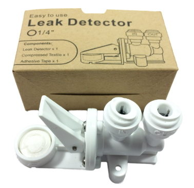 Peppy Taps Leak Detector — the ¼-inch inline part fitted near the chiller or soda unit